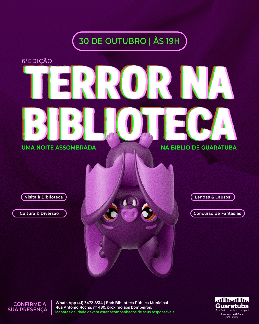 Terror na Biblioteca | Halloween Caiçara